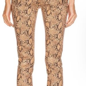 Frame Denim Snakeskin Print Pants